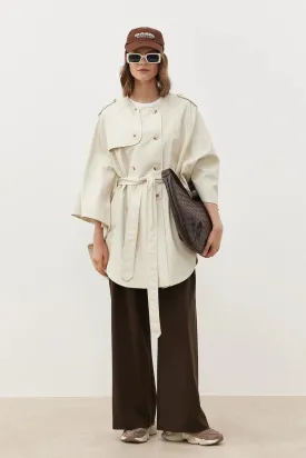 MLNI Trench Coat Ecru