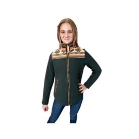 Montana Women's Aztec Puffer Orange Green Jacket