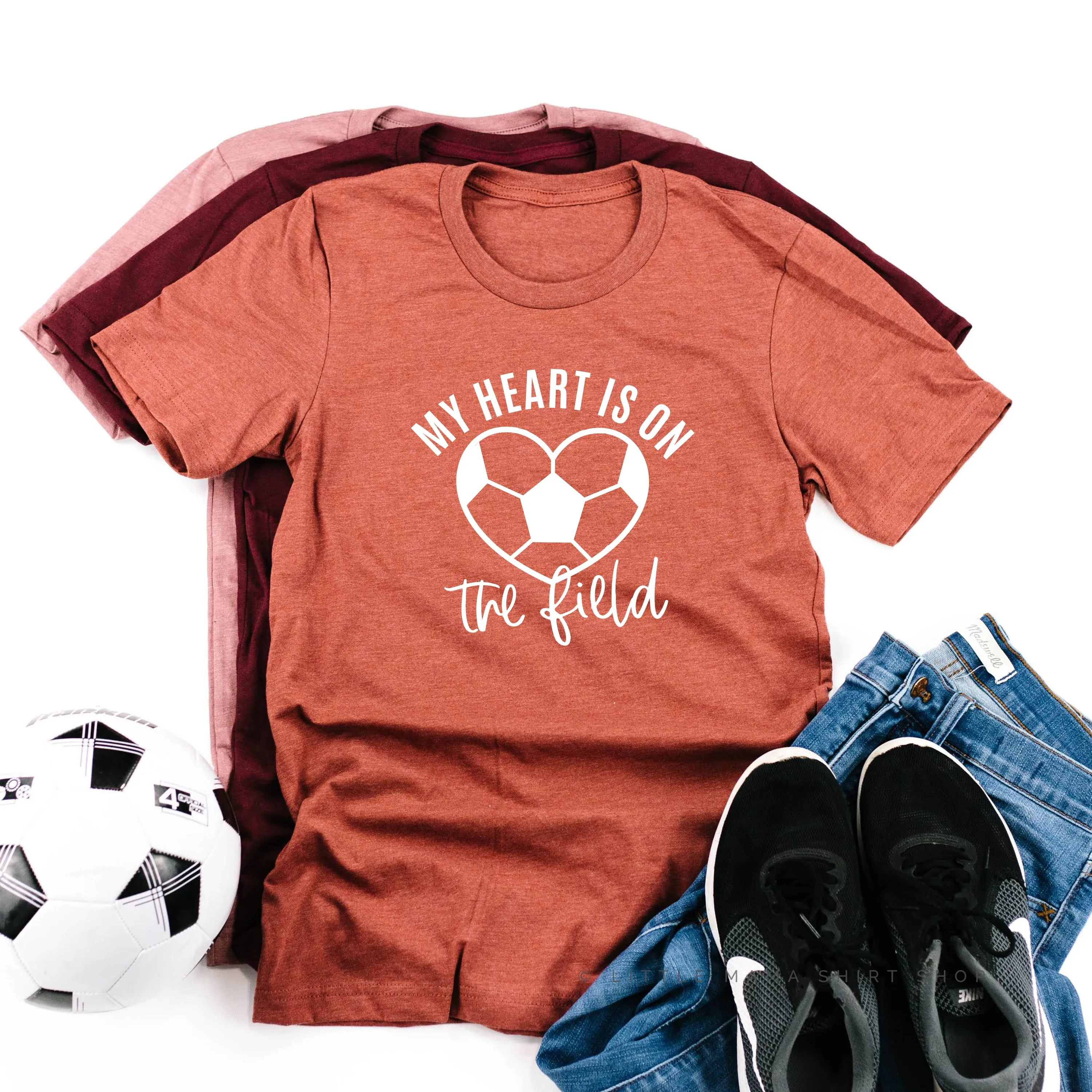 My Heart is on the Field (Soccer) - Unisex Tee