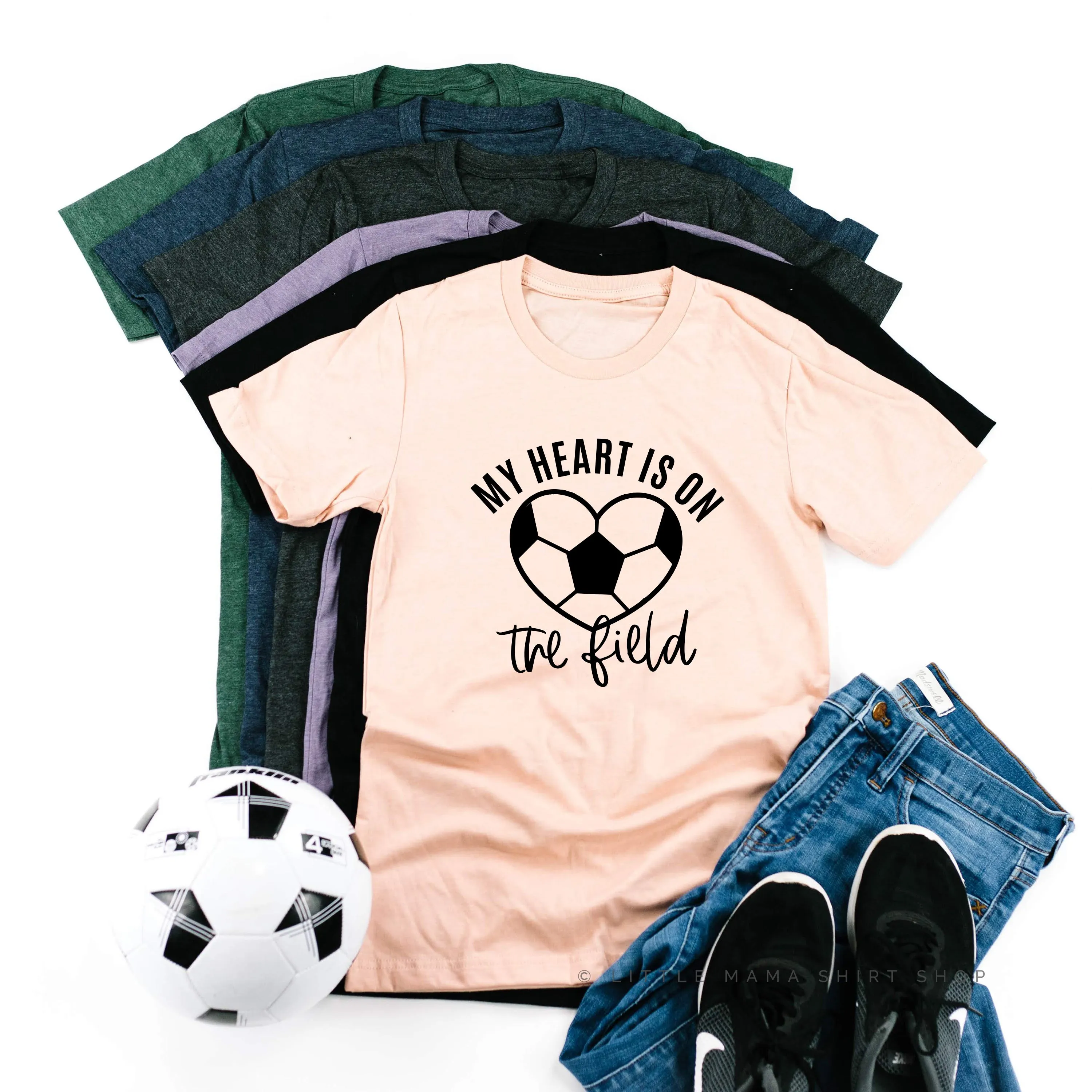 My Heart is on the Field (Soccer) - Unisex Tee