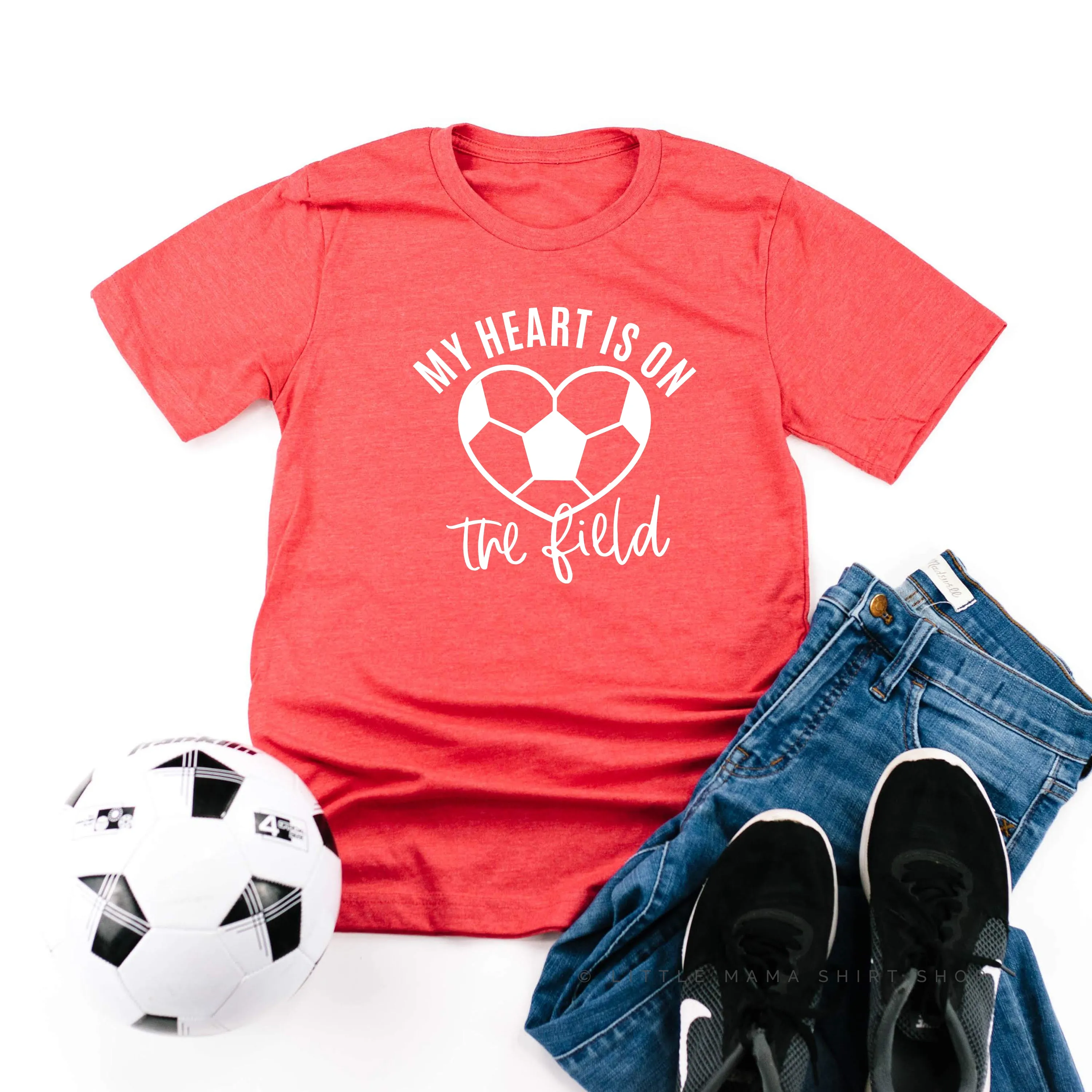 My Heart is on the Field (Soccer) - Unisex Tee