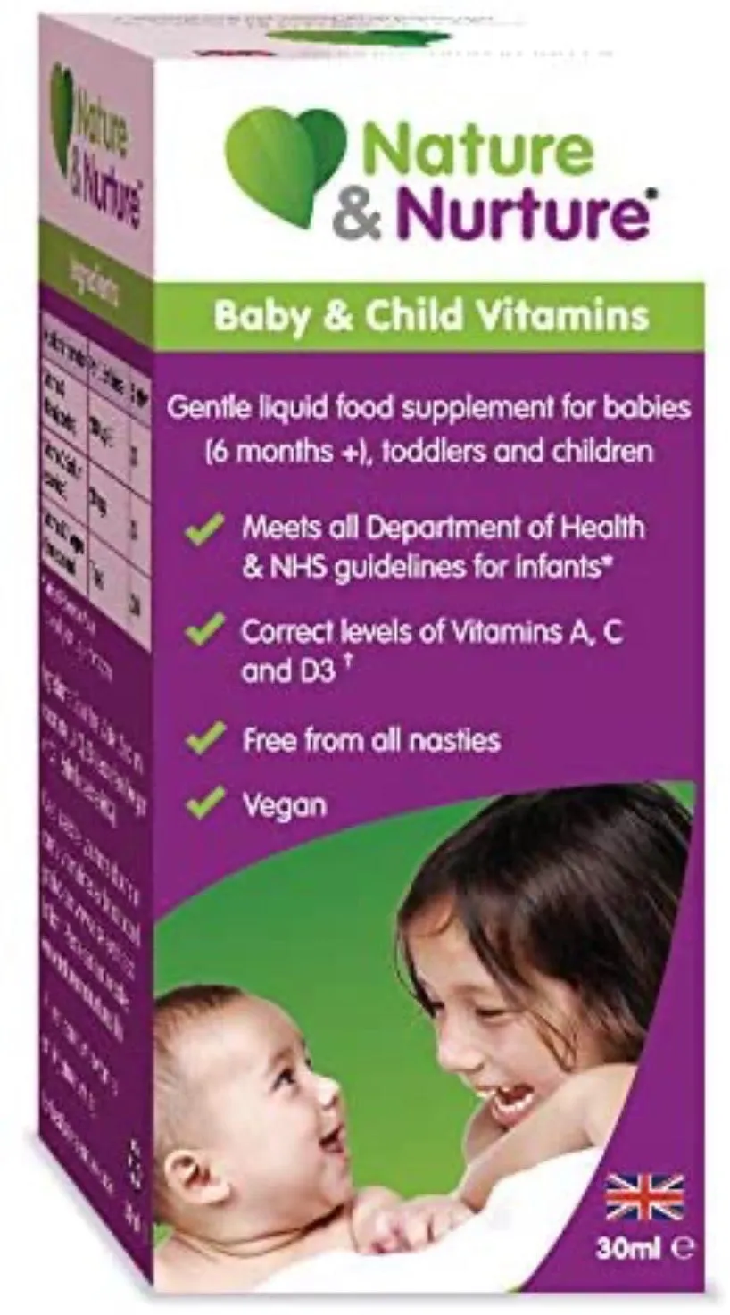 Nature & Nurture 30ml -  Premium Baby Vitamins