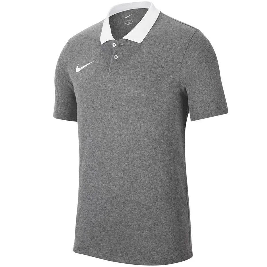 Nike Df Park 20 Polo Ss T-Shirt Grey Cw6935 071 L