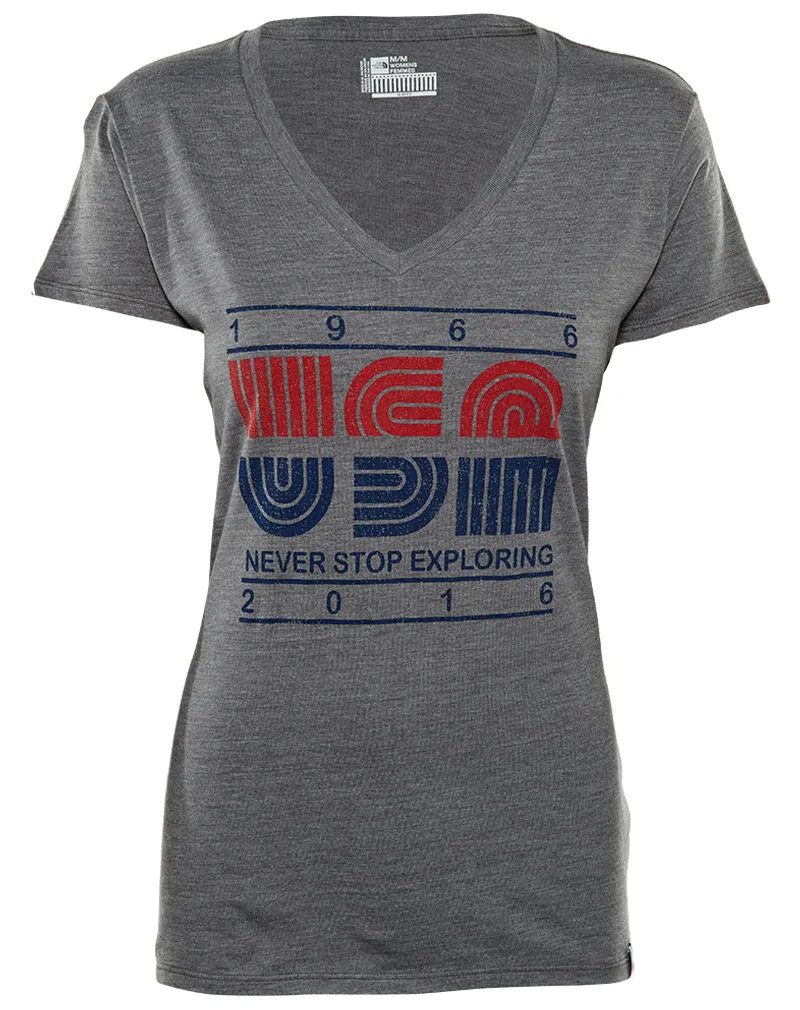 North Face S/s Usa Tri-blend T-shirt Womens Style : A2zlc