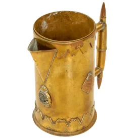 Original Canadian WWI Trench Art Pitcher Featured in Trench Art: An Illustrated History by Jane A. Kimball