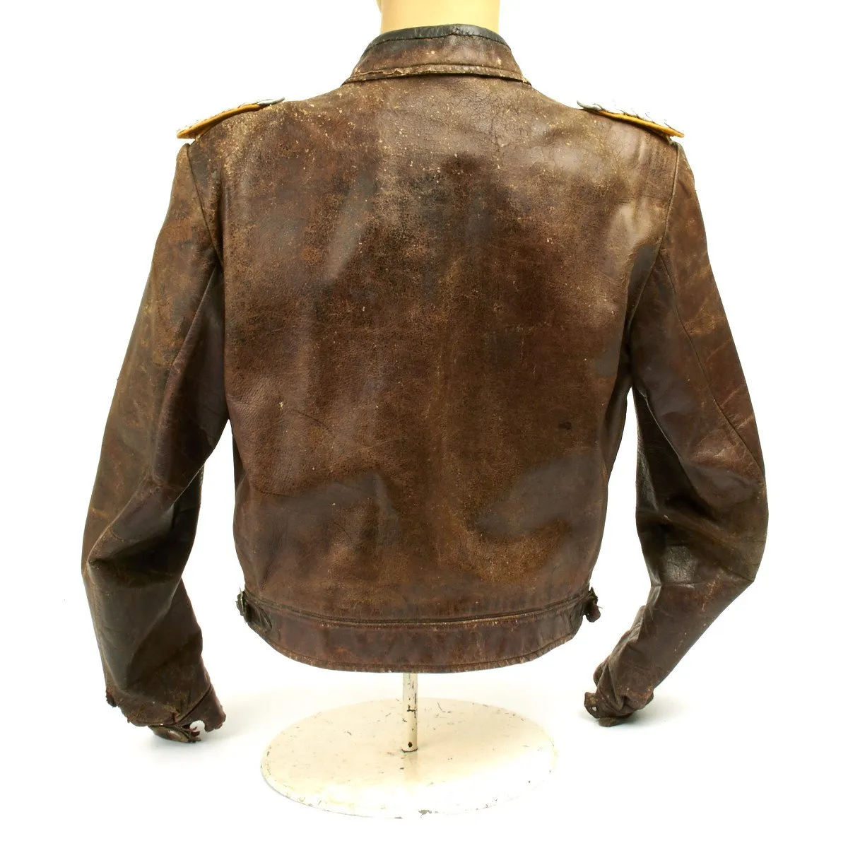 Original German WWII Luftwaffe Fighter Pilot Leather Flight Jacket