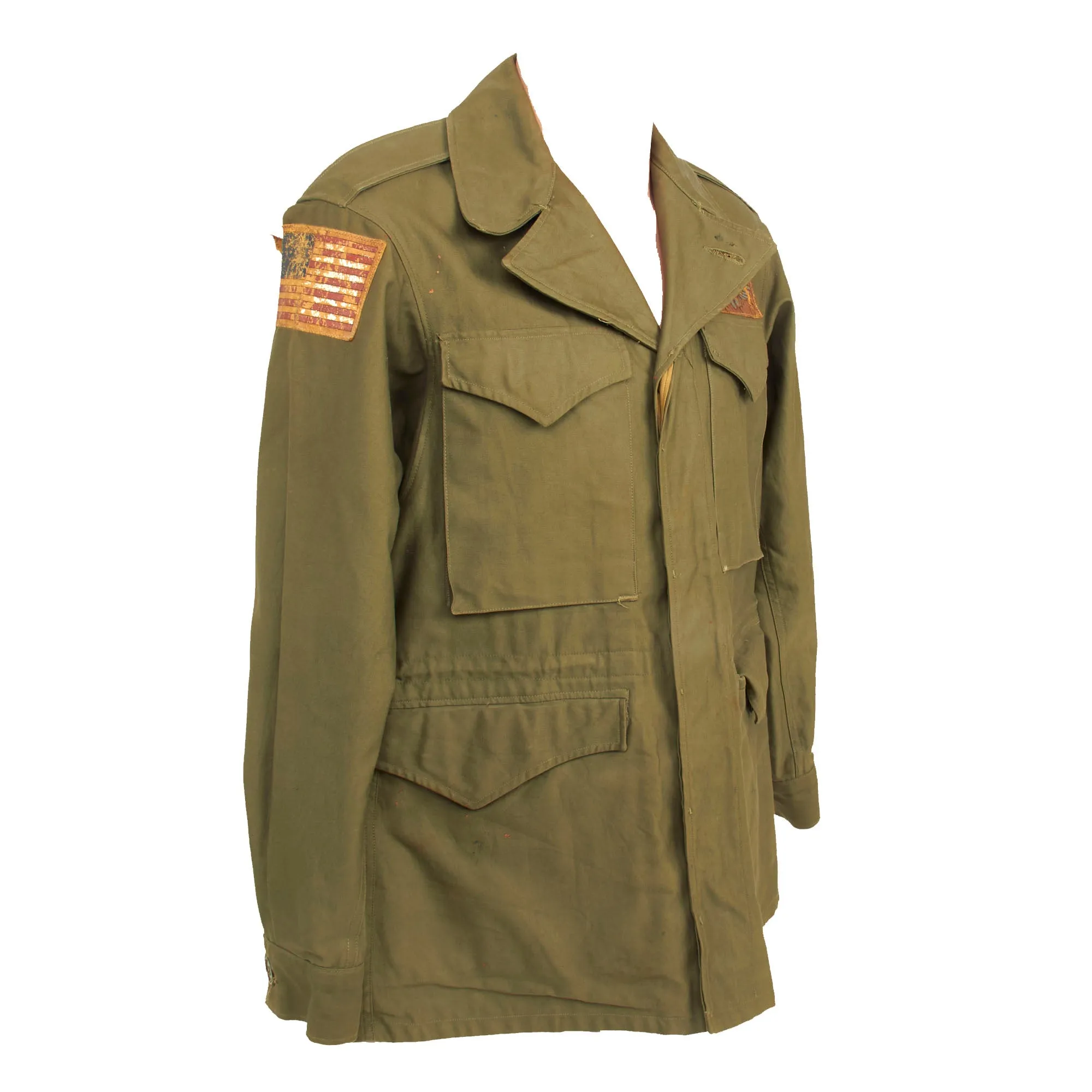 Original U.S. WWII 15th Air Force Bombardier “Sweet Lorraine” Pinup Painted M-1943 Field Jacket