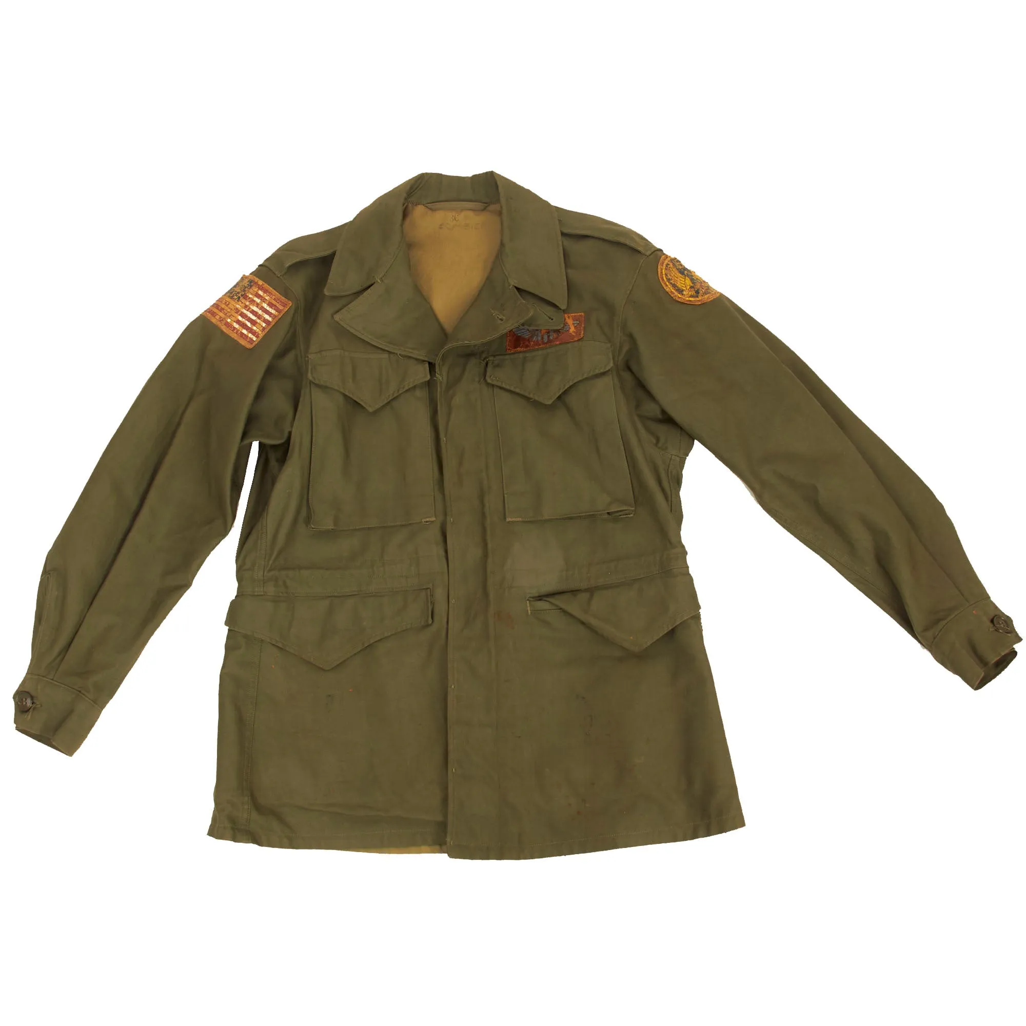 Original U.S. WWII 15th Air Force Bombardier “Sweet Lorraine” Pinup Painted M-1943 Field Jacket