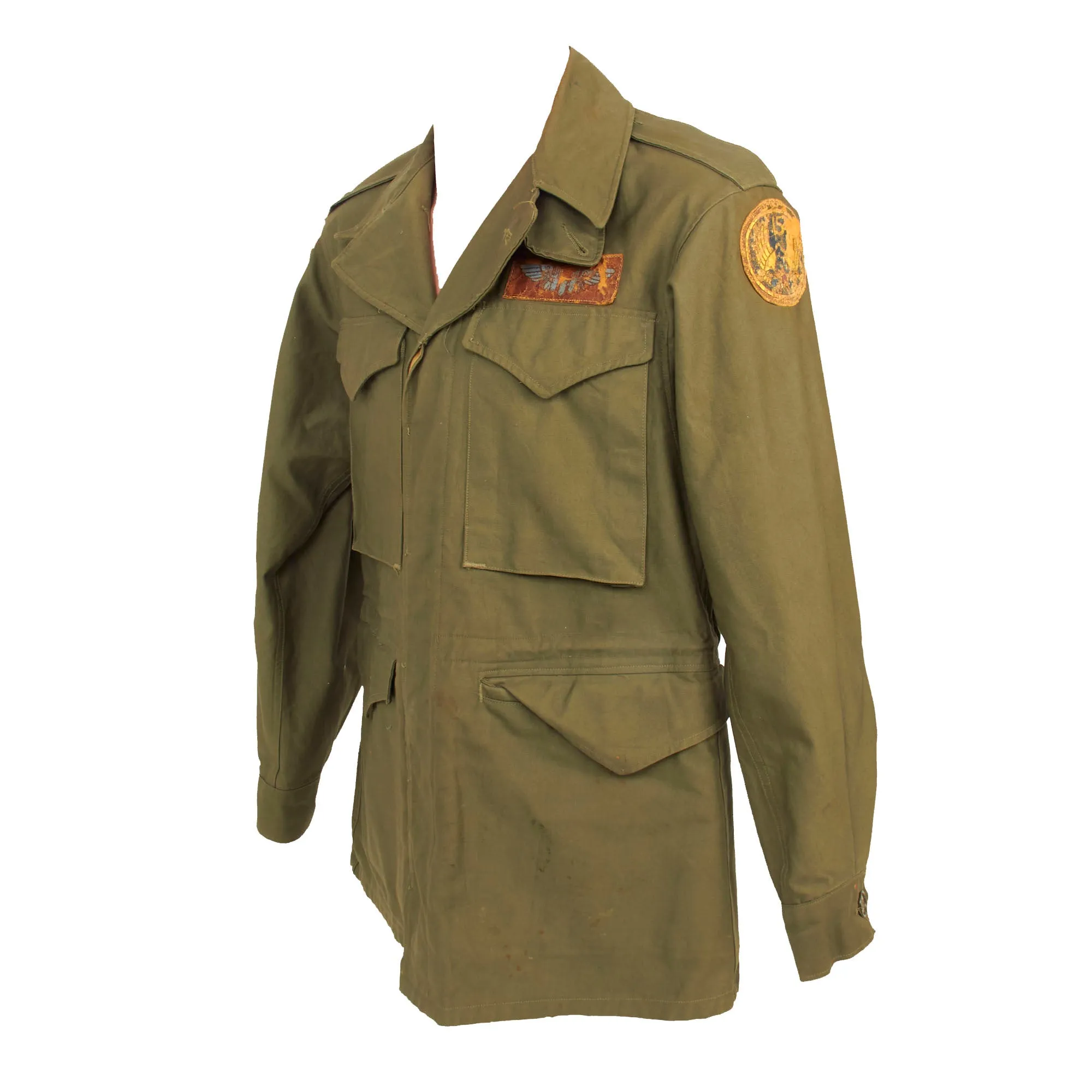 Original U.S. WWII 15th Air Force Bombardier “Sweet Lorraine” Pinup Painted M-1943 Field Jacket