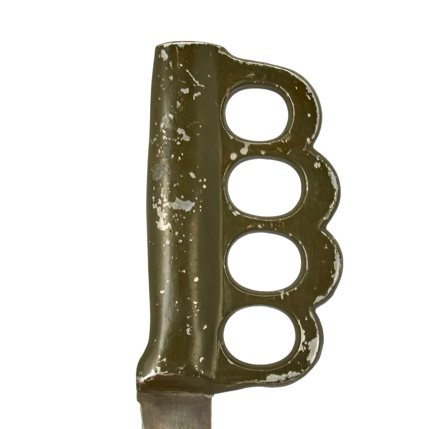 Original U.S. WWII Custom Knuckle Duster Fighting Knife As Seen in Book Signed By Author - Page 292