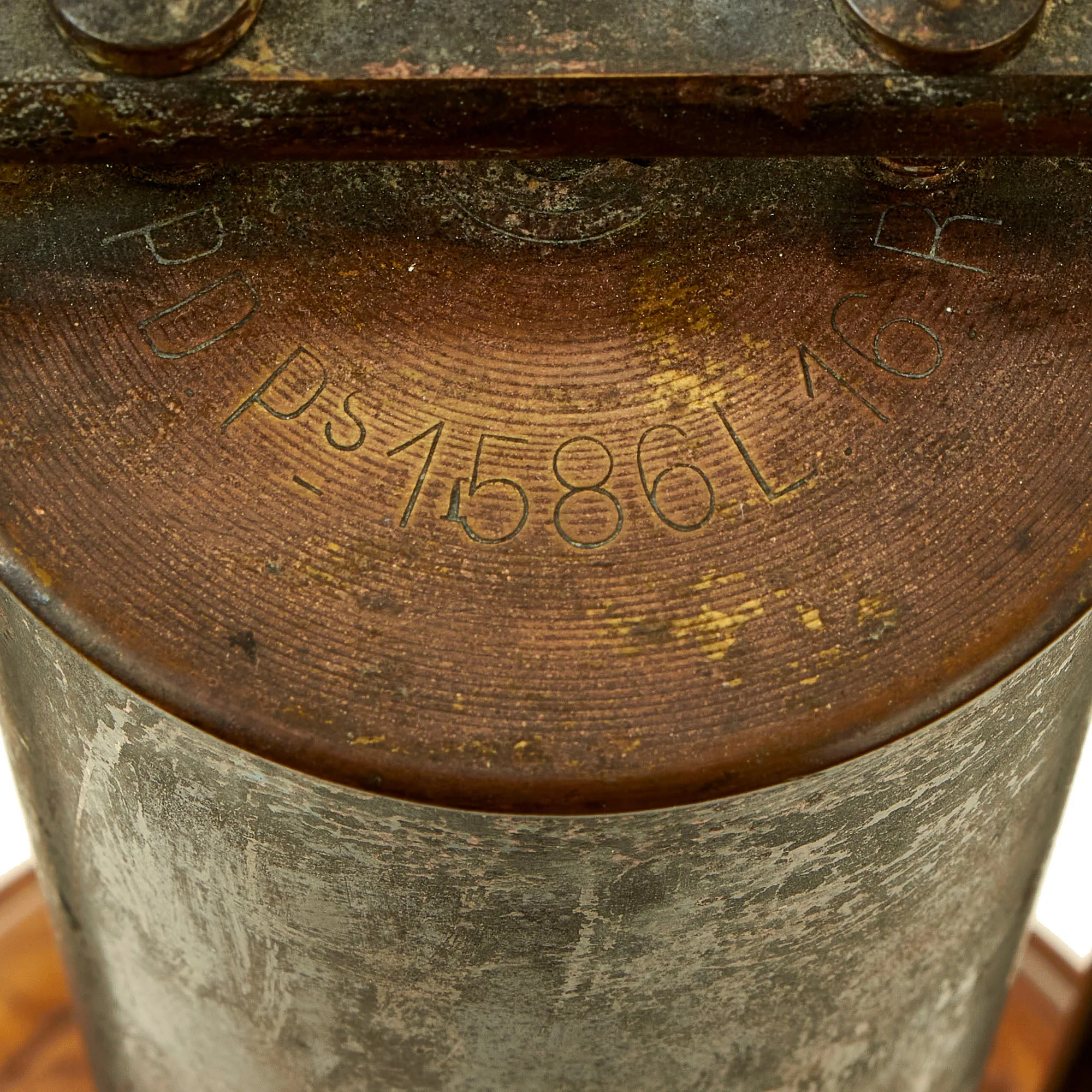 Original WWI Trench Art Dinner Bell “Gong” Made From French Artillery Shell As Featured In The Book “Trench Art, An Illustrated History” by Jane Kimball on Page 317