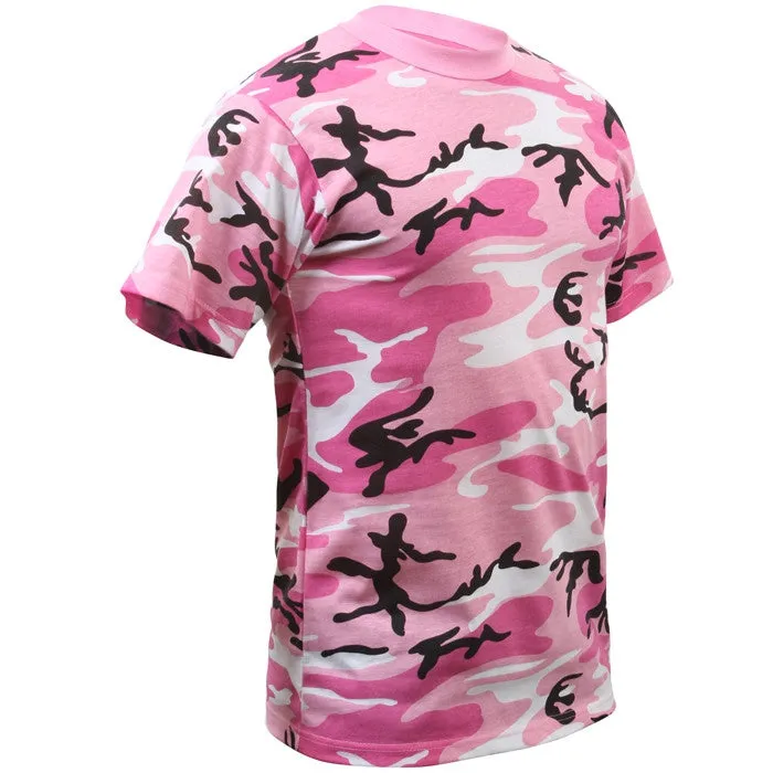 Pink Camouflage - Military T-Shirt