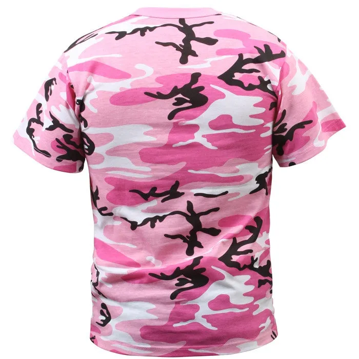 Pink Camouflage - Military T-Shirt