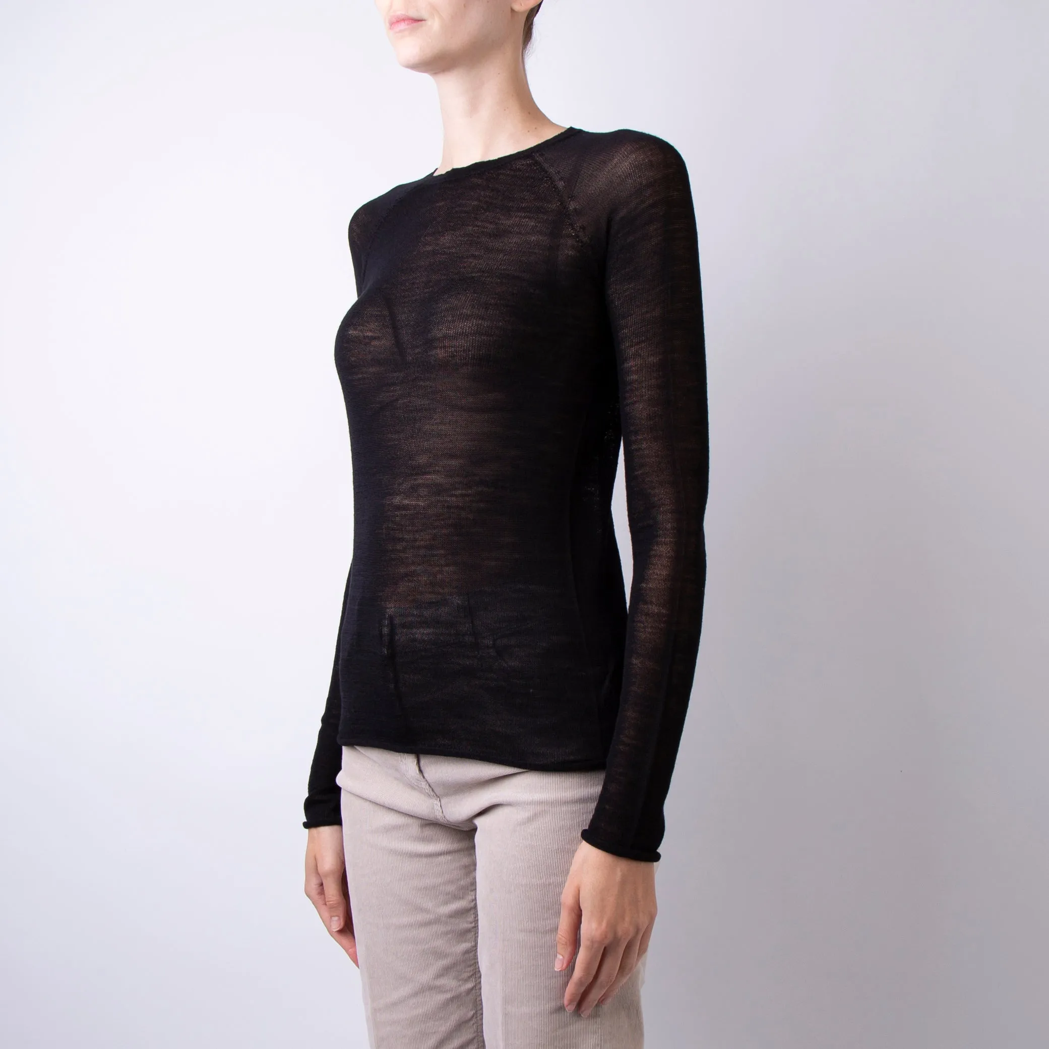 ROBERTO COLLINA SWEATER A03601 09 BLACK