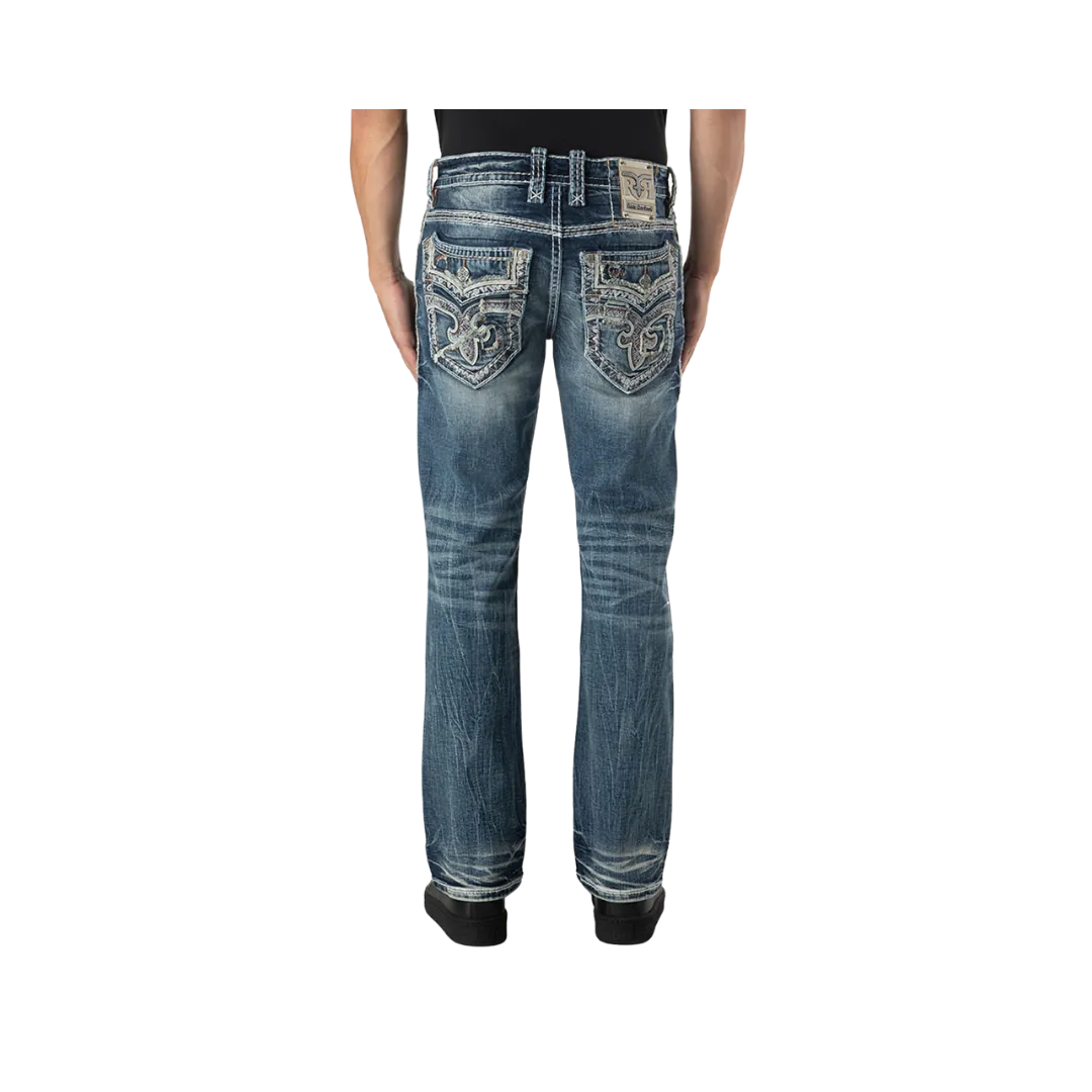 Rock Revival Men's Foliage Bootcut Jeans