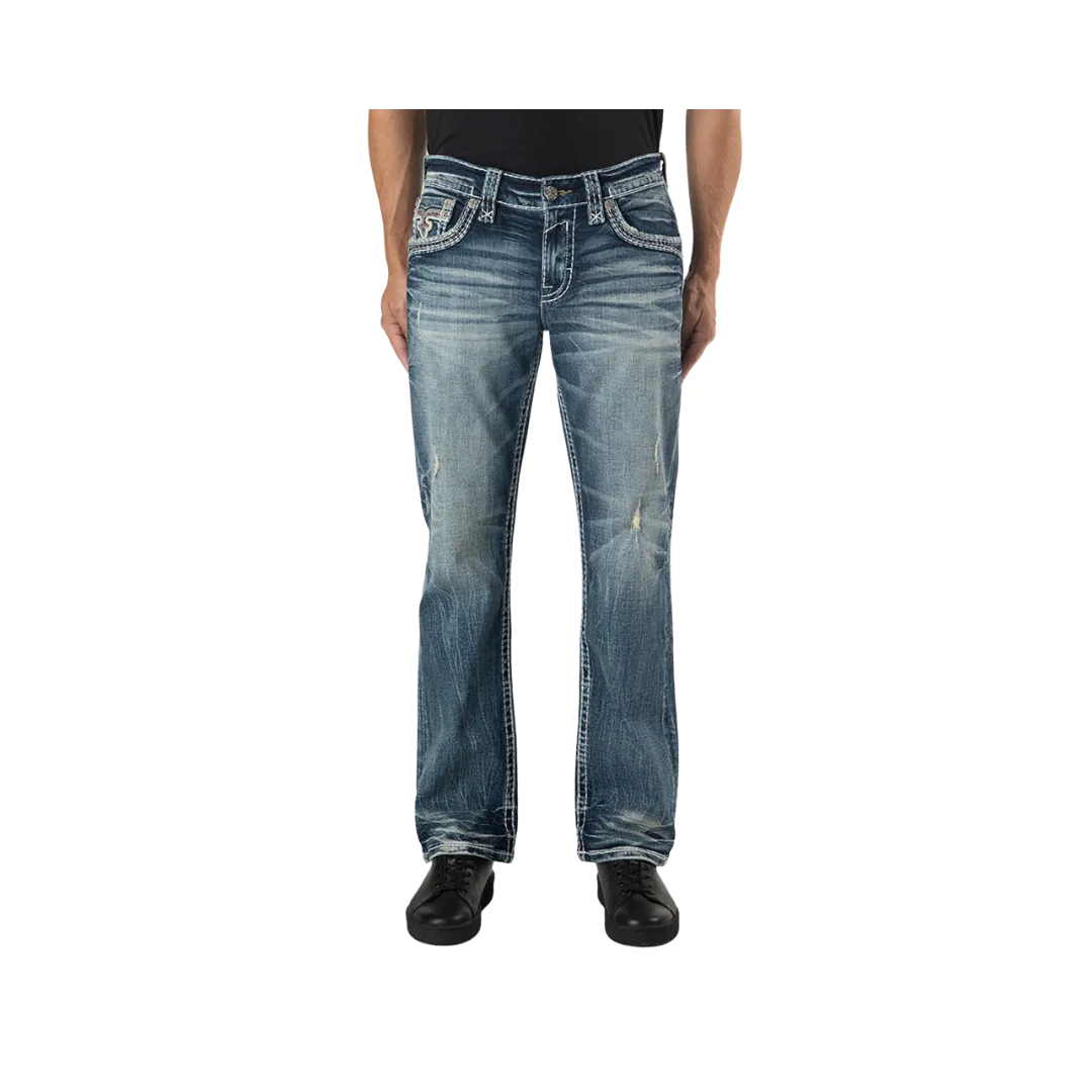 Rock Revival Men's Foliage Bootcut Jeans