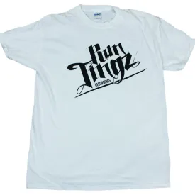 Run Tingz Mens White T-Shirt