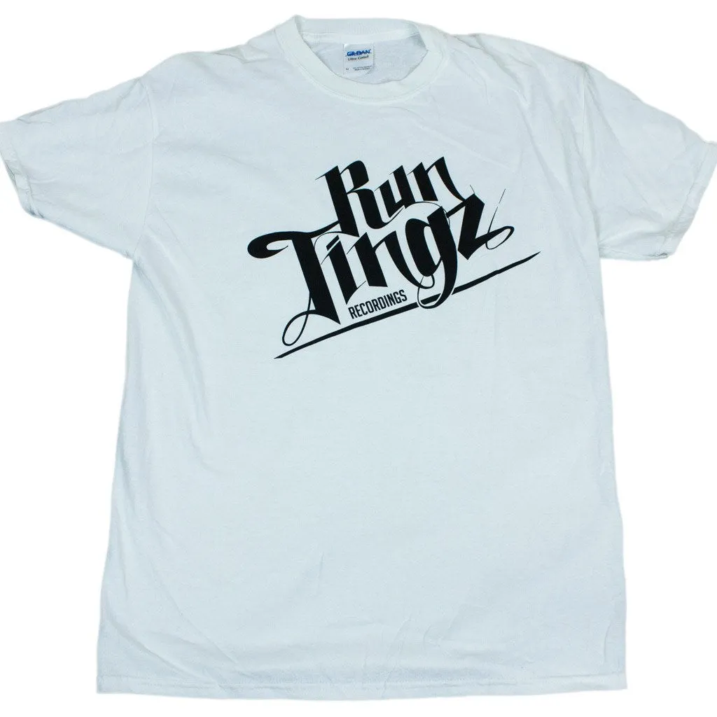 Run Tingz Mens White T-Shirt