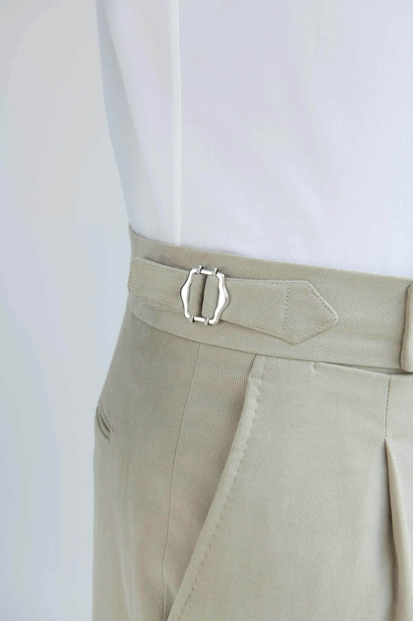 Sand cotton trousers "Soragna Capsule Collection" - Made in Italy