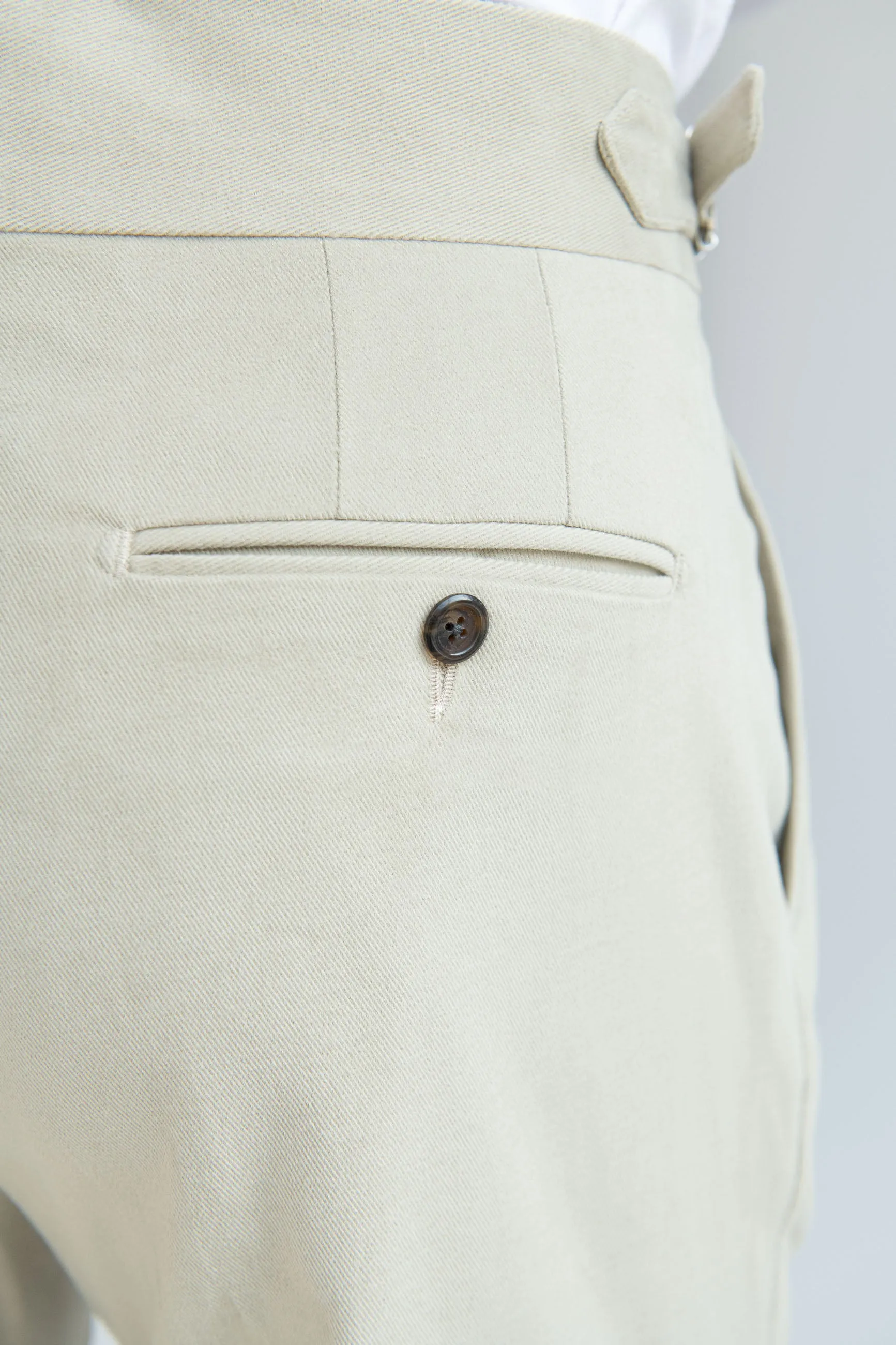 Sand cotton trousers "Soragna Capsule Collection" - Made in Italy