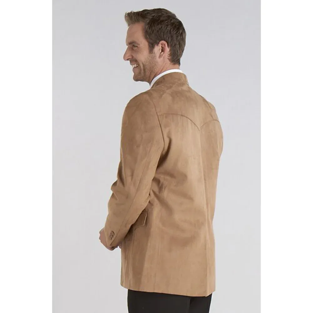 Sidran Circle Men's Small  Houston Microsuede Camel Sport Coat