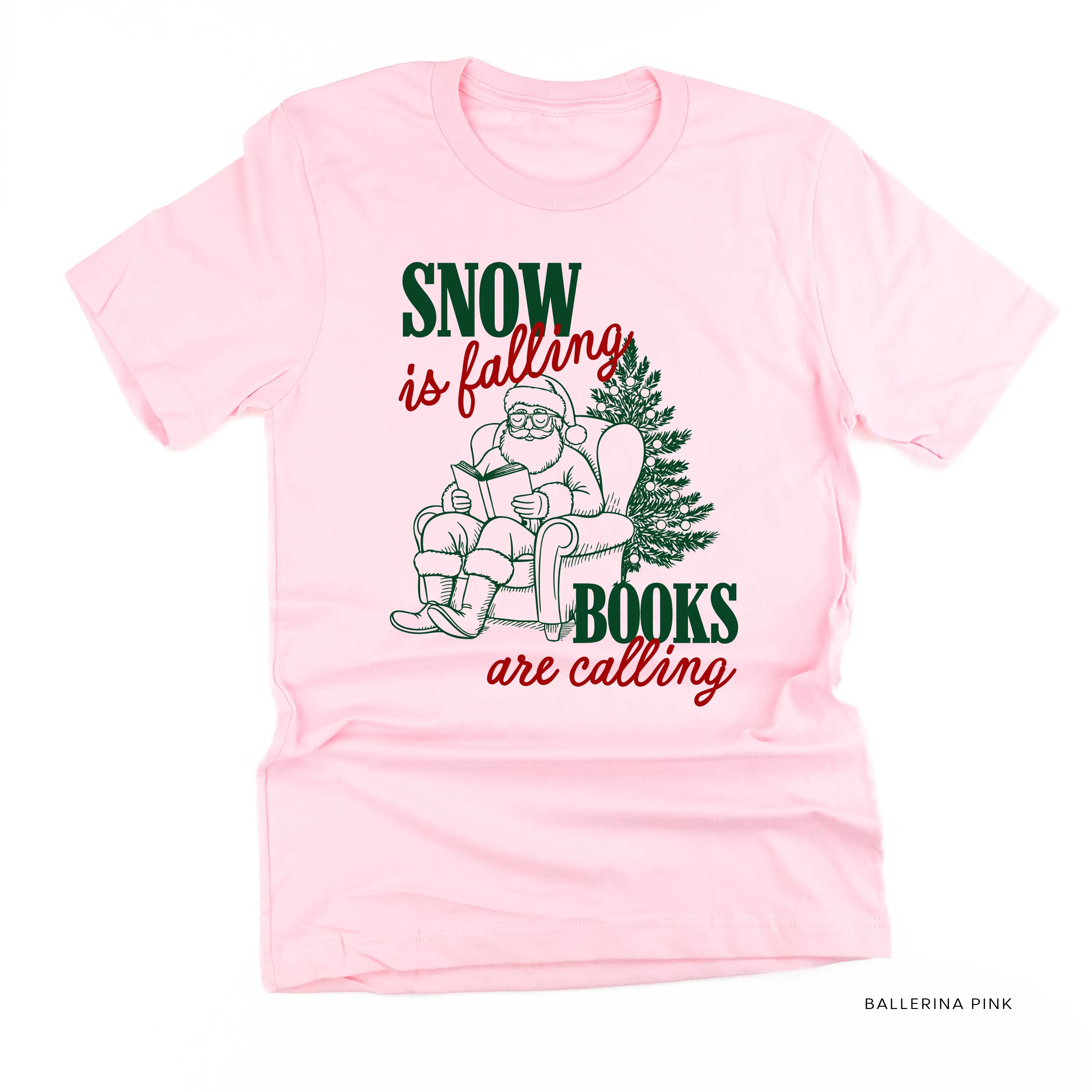 Snow Is Falling Books Are Calling - Unisex Tee