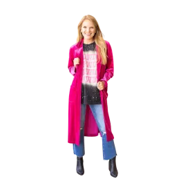 Southern Grace Women's Hard Candy Velvet In Hot Pink Jacket