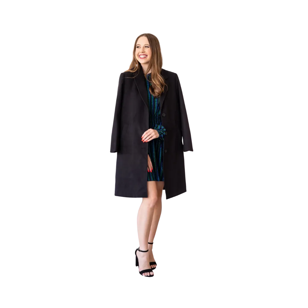 Southern Grace Women's The Phoebe Black Coat