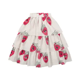 STRAWBERRY LIGHT / L WAVED SKIRT