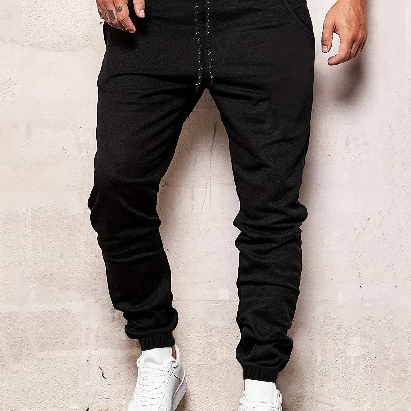 Stylish Mens Joggers Classic Design Waist Drawstring Perfect for Outdoors