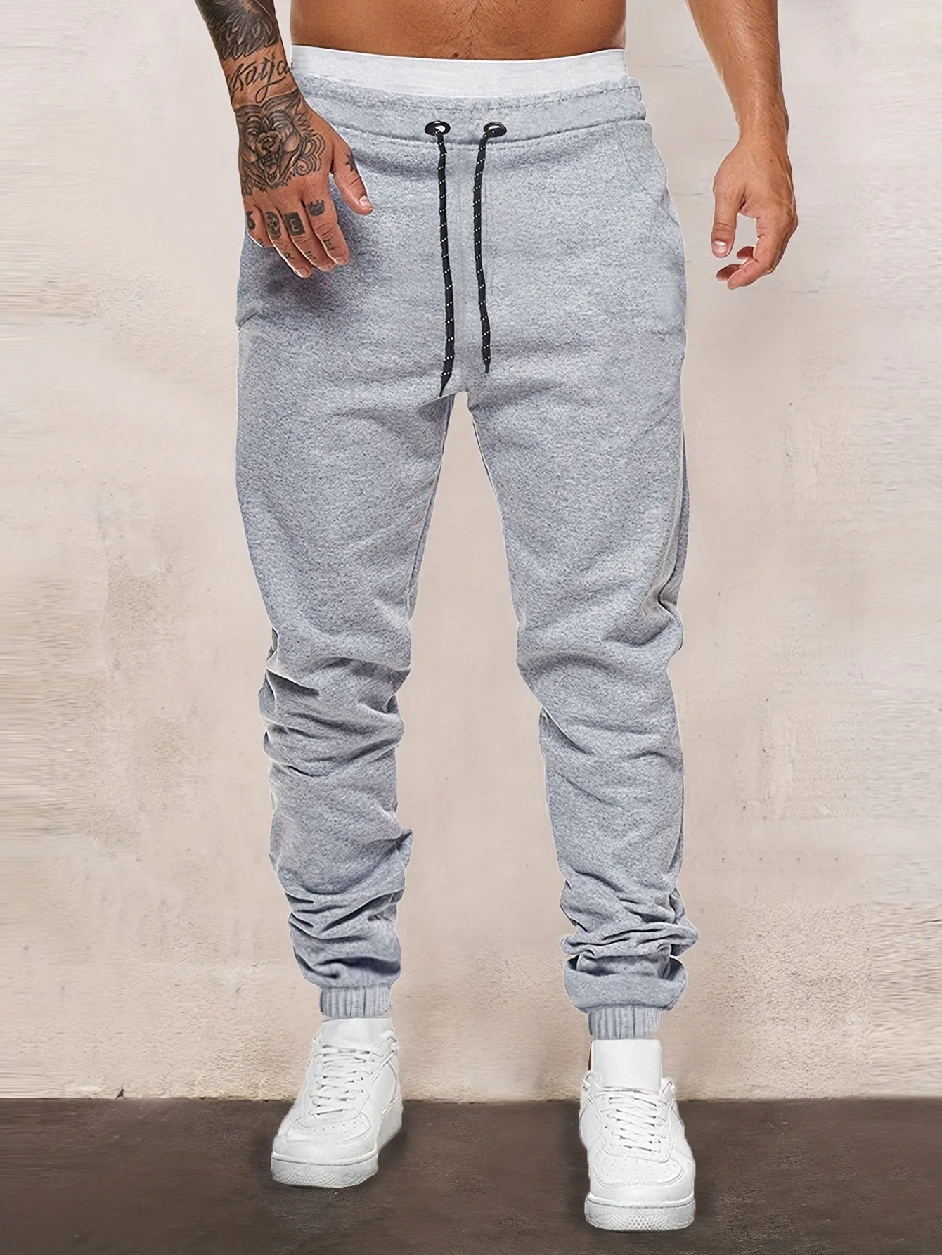 Stylish Mens Joggers Classic Design Waist Drawstring Perfect for Outdoors