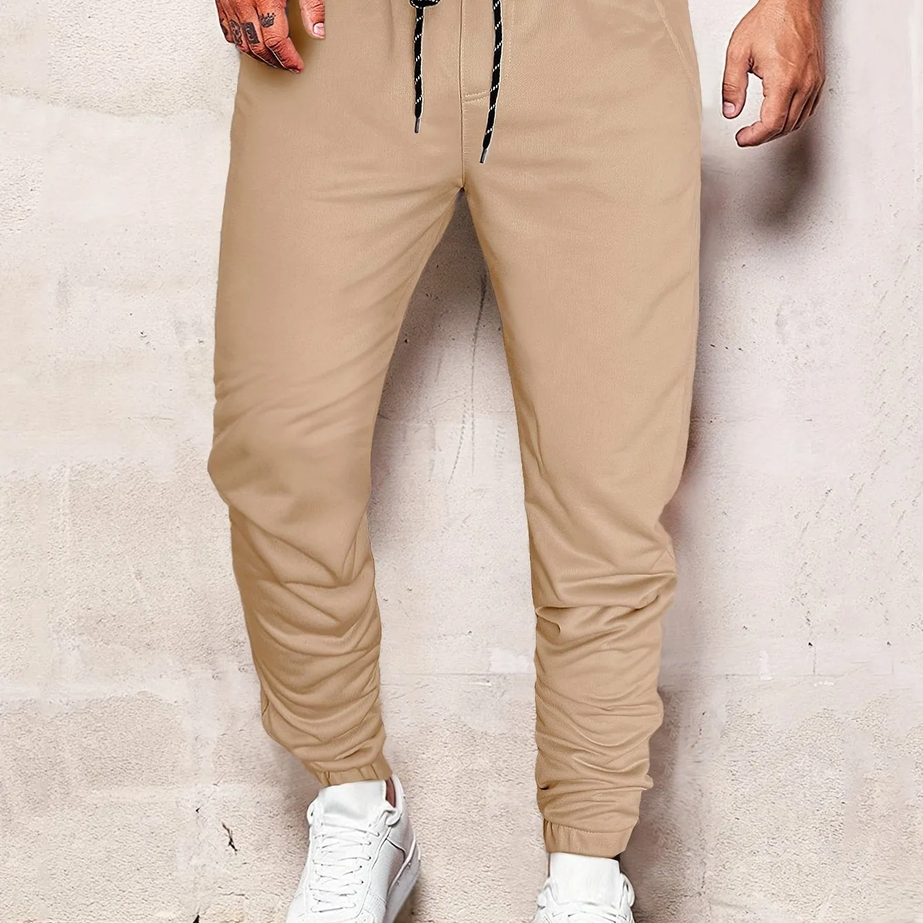 Stylish Mens Joggers Classic Design Waist Drawstring Perfect for Outdoors