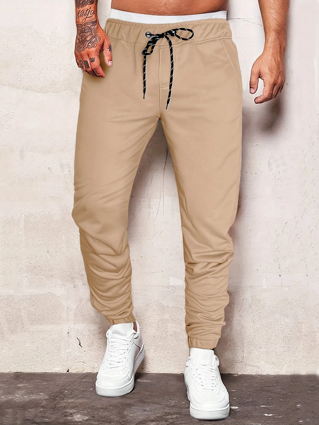 Stylish Mens Joggers Classic Design Waist Drawstring Perfect for Outdoors