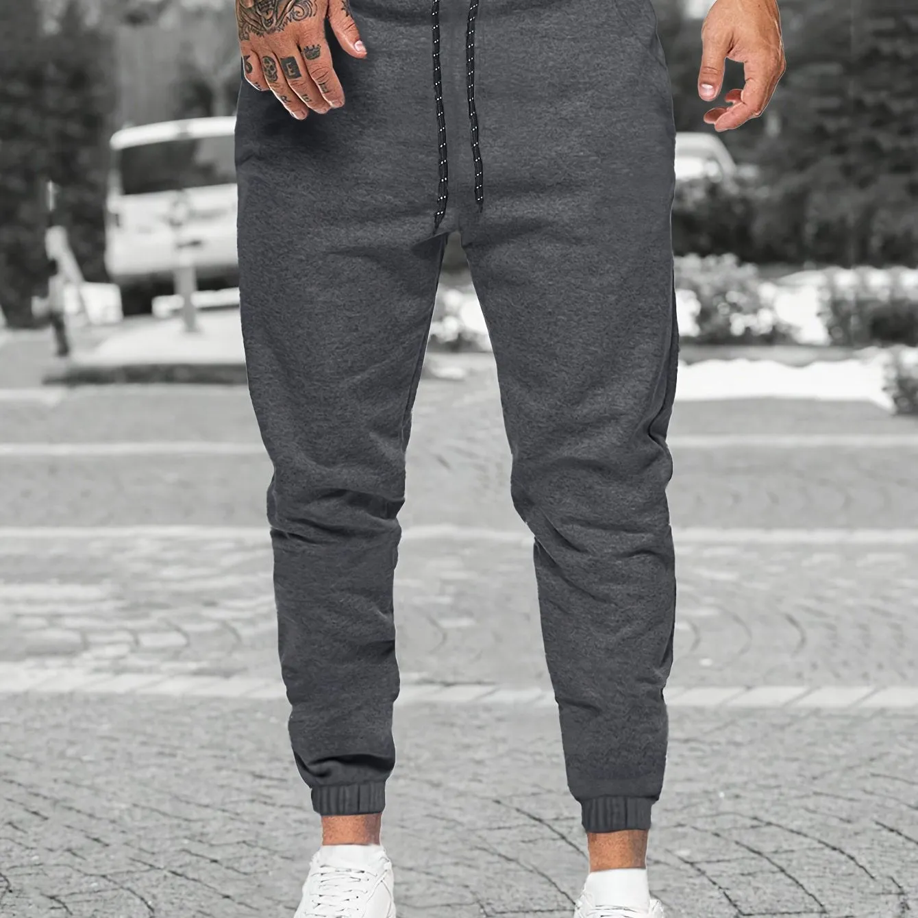 Stylish Mens Joggers Classic Design Waist Drawstring Perfect for Outdoors