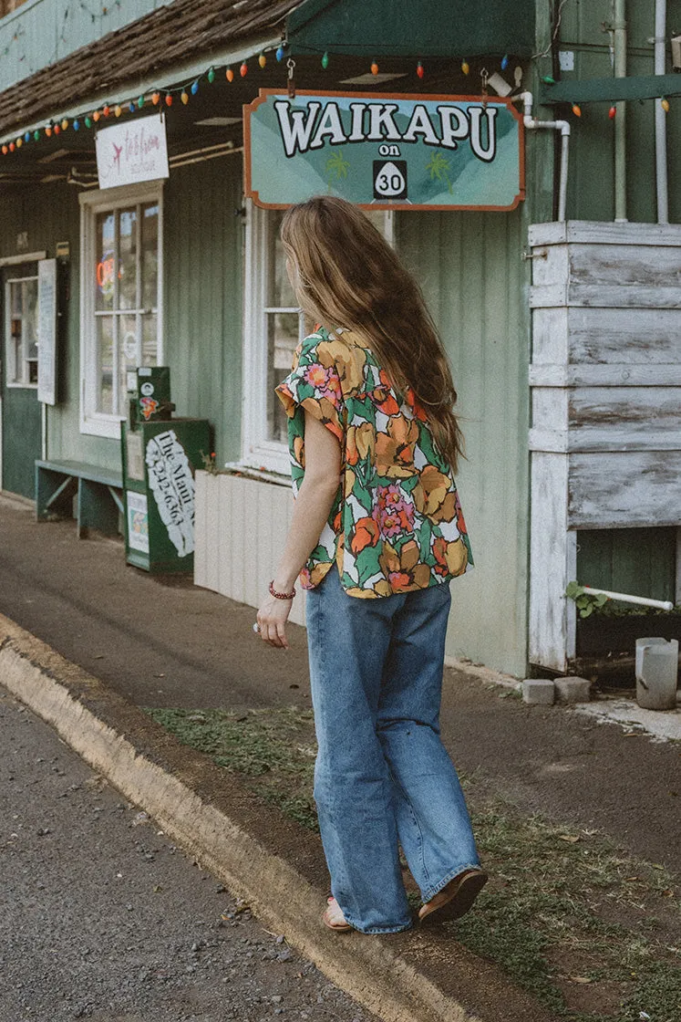 Sunrise Surf Boxy Button-up