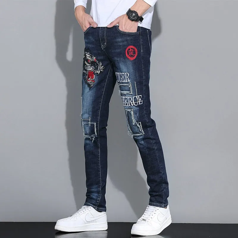 Tiger Fierce Custom Designer Jeans