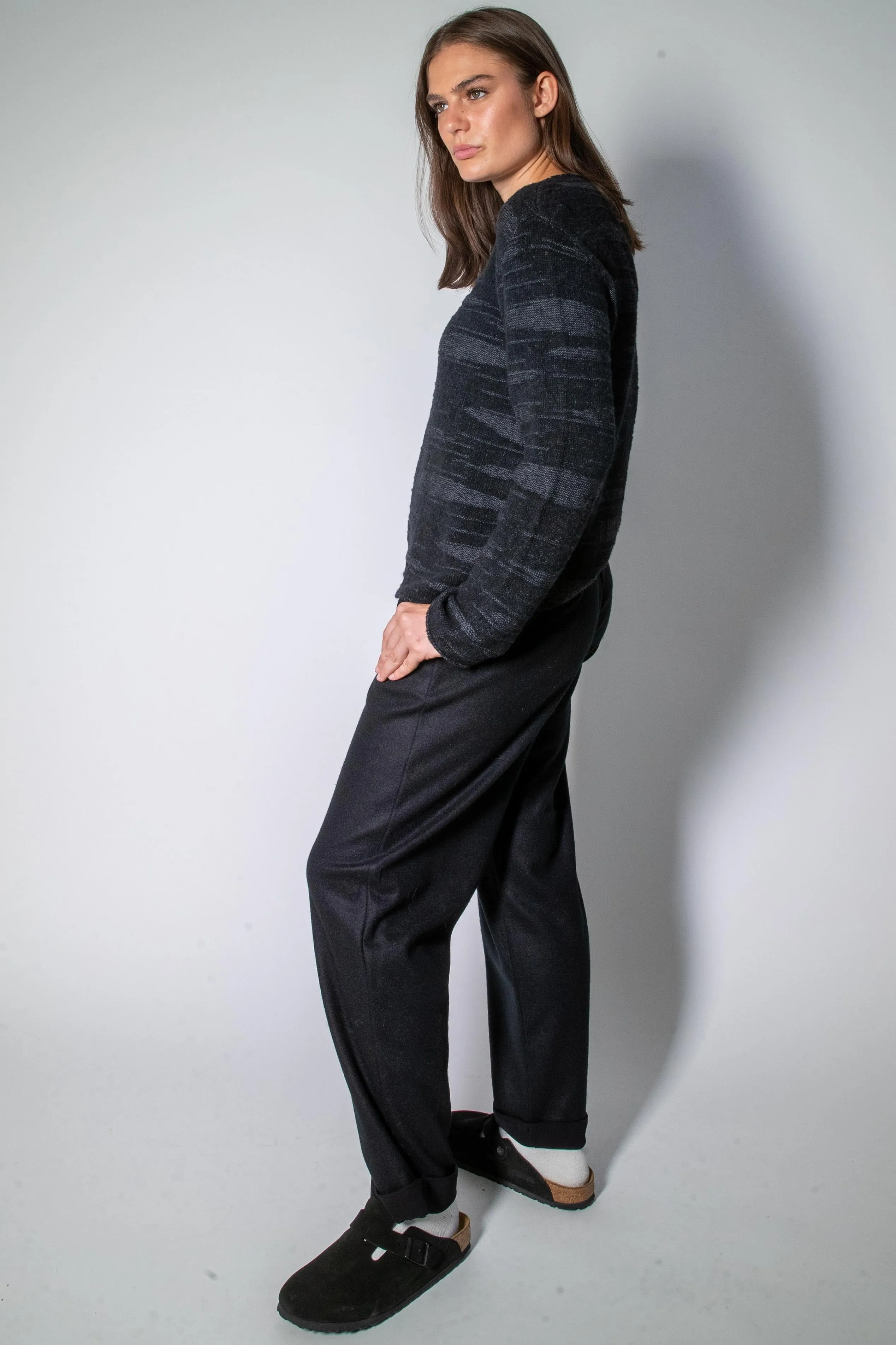 Transit Par Such Black Wool Trouser