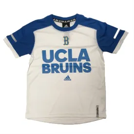 UCLA Bruins Adidas Youth White/Blue Climalite Player Crew Shirt