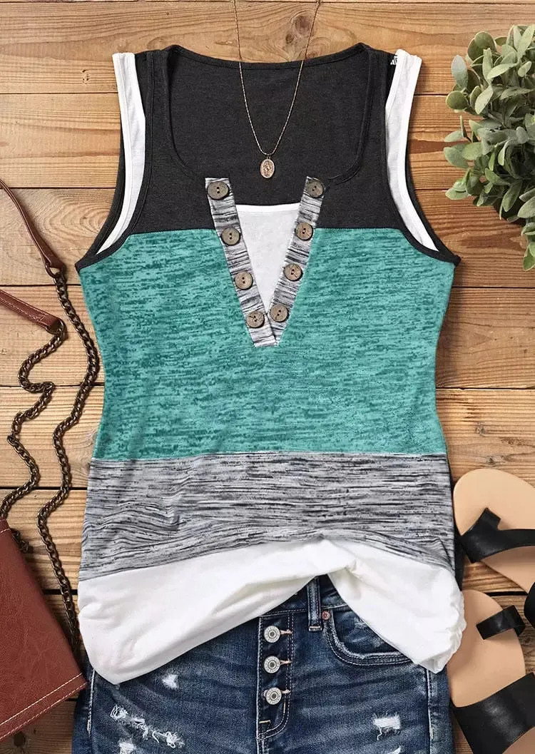 Women's Fake Two-Piece Summer Tank Top