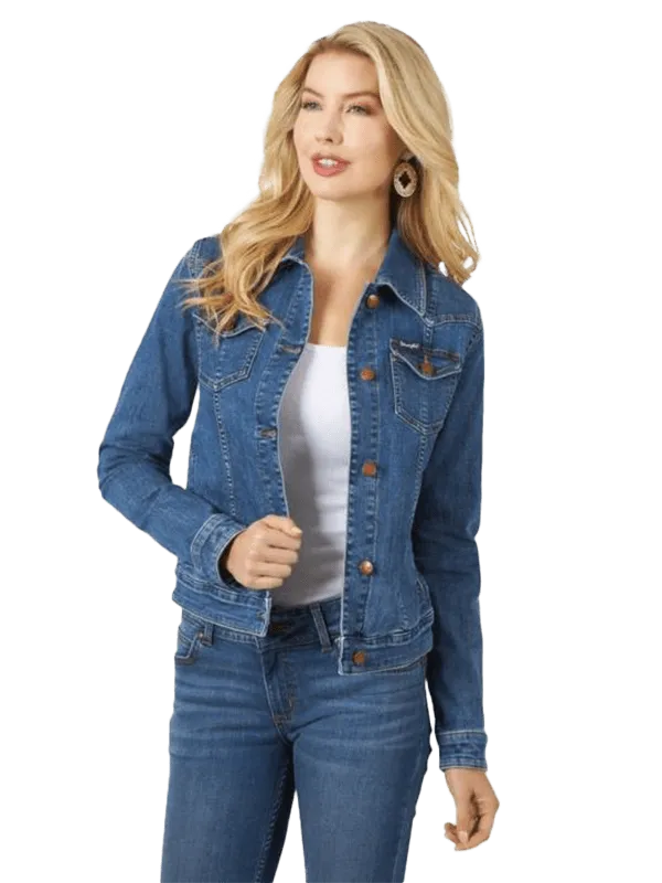 Women's Long Sleeve Classic Fit Denim Jacket