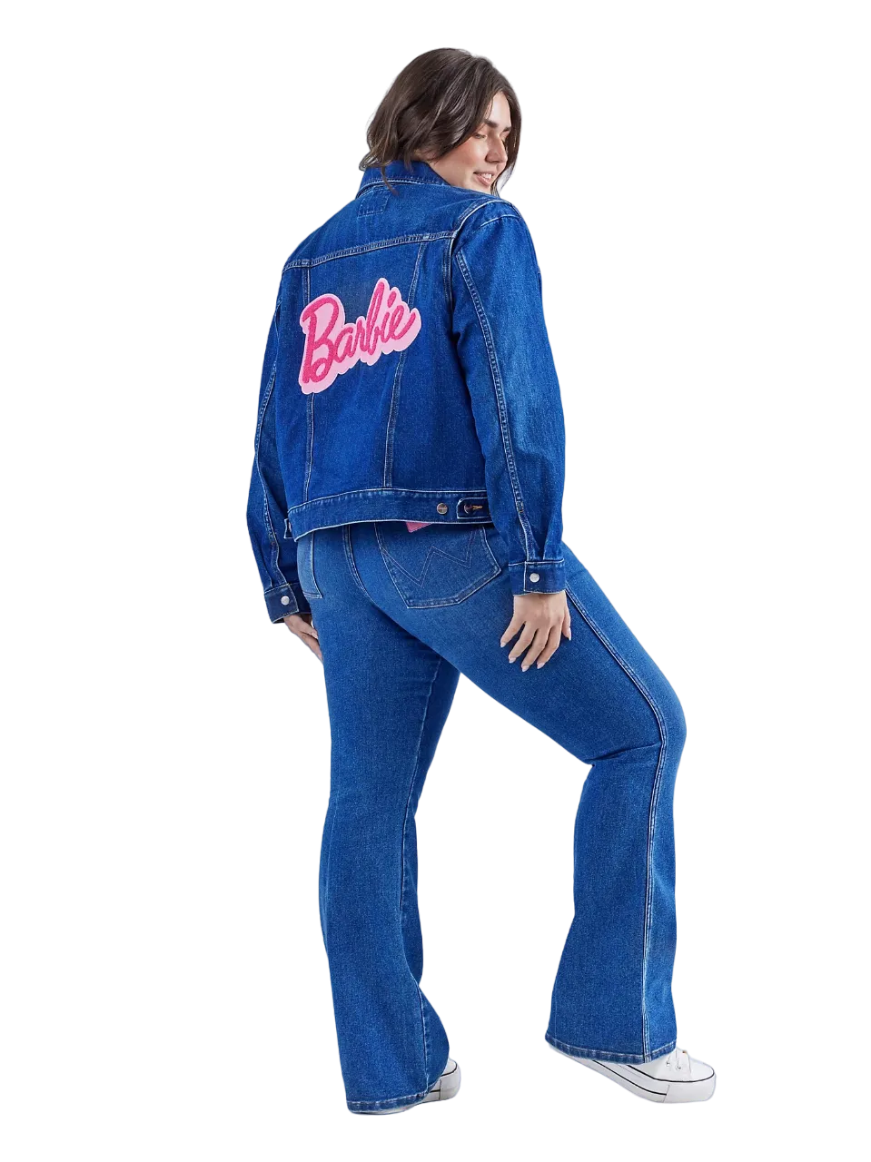 Wrangler Women's Barbie Zip Front Denim Blue Jacket